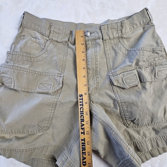 REI Cargo Shorts 34 Men’s Khaki lightweight breathable hiking camp - Picture 3 of 10